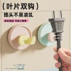 No-hole plug suction cup hook, kitchen socket power fixed hook, strong load-bearing bathroom storage hanging rack details Picture